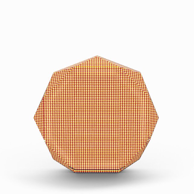 Modern Geometric Corporate Pattern Acrylic Award (Front)