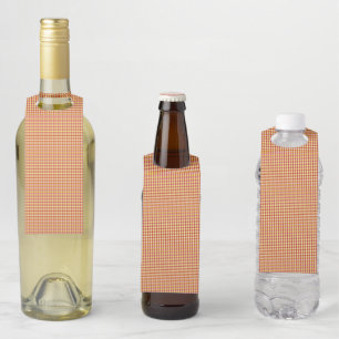 Modern Geometric Corporate Pattern Bottle Hanger Tag