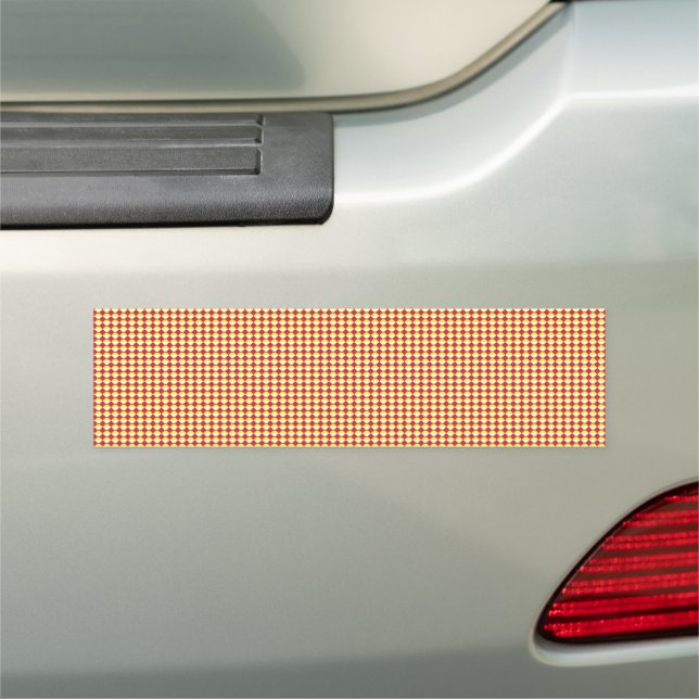 Modern Geometric Corporate Pattern Car Magnet (In Situ)