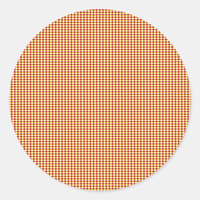 Modern Geometric Corporate Pattern Classic Round Sticker (Front)