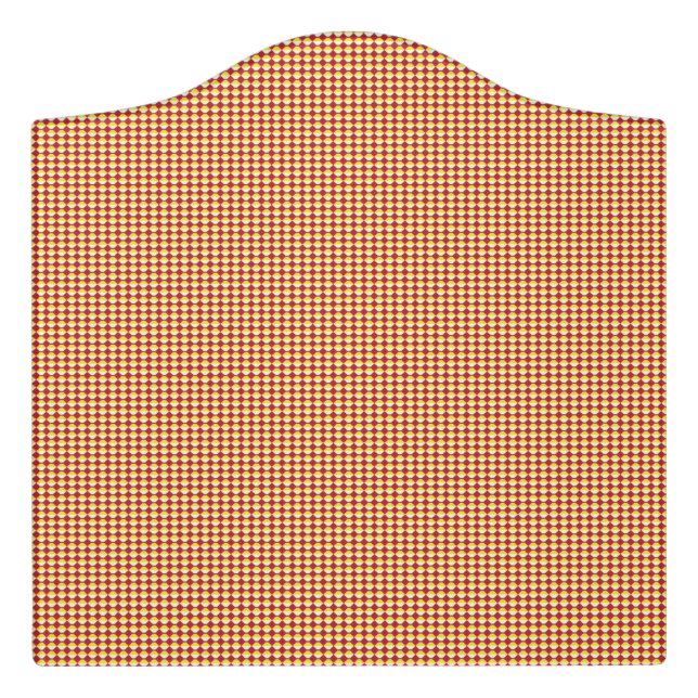 Modern Geometric Corporate Pattern Door Sign (Large Crest Front)