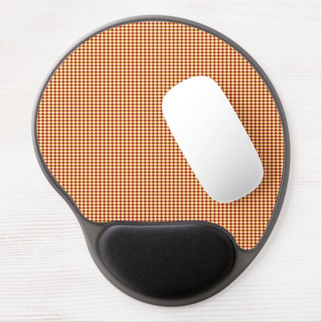 Modern Geometric Corporate Pattern Gel Mouse Pad (Left Side)
