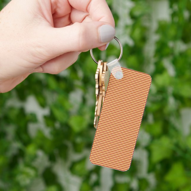 Modern Geometric Corporate Pattern Keychain (Hand)