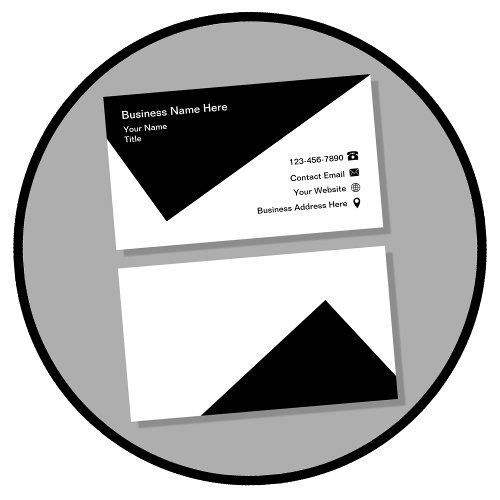 Modern Geometric Corporate Professional Business Card
