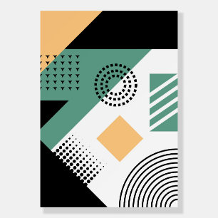 Modern geometric cover designs. foam board