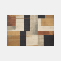 Orla Geometric Neutral Chenille Rug