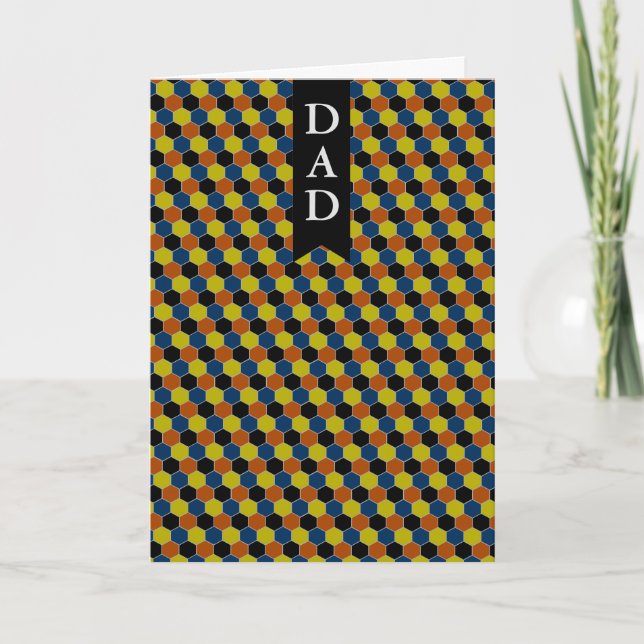Modern Geometric Design Father's Day Card (Front)