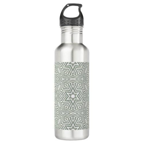 modern geometric design stainless steel water bottle