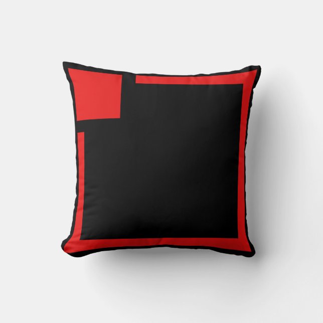 Modern Geometric Design Throw Pillow (Front)