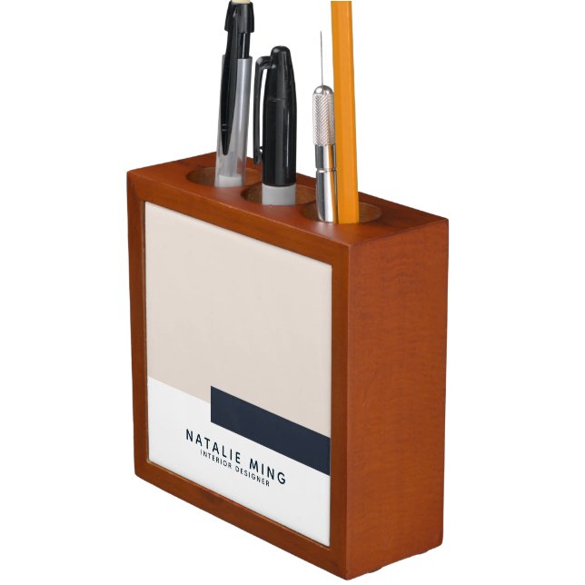 Modern Geometric Desk Organizer (In Situ)