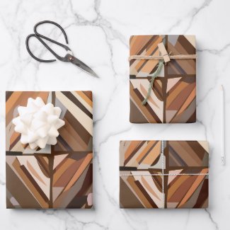 Modern Geometric Diamond Wood Background Pattern