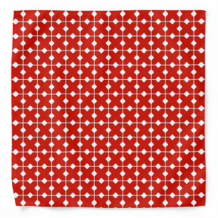 Modern Geometric, Diamonds - Dark red Bandana