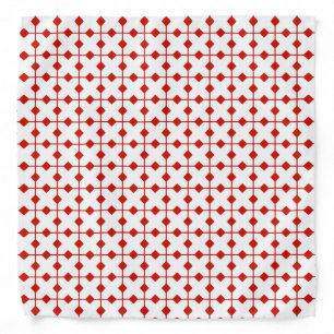 Modern Geometric, Diamonds - Dark red Bandana