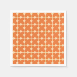 Modern Geometric, Diamonds - Mandarin orange Napkins