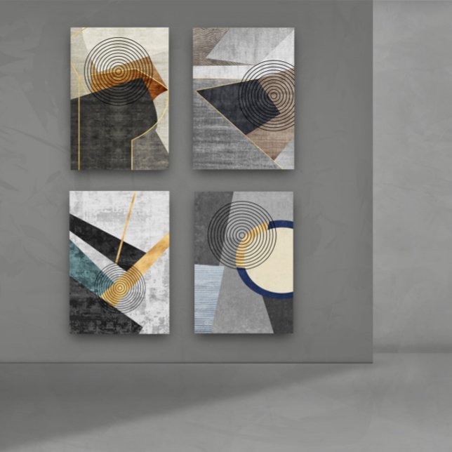 Modern Geometric Drawing Wall Art Set Graphic (Creator Uploaded)