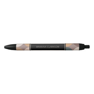 Modern Geometric Earth Tones Circles Pattern Pen