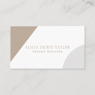 Modern geometric elegant graphic designer business card