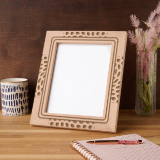 modern geometric engraved frames