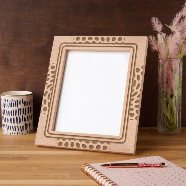 modern geometric engraved frames (Left)