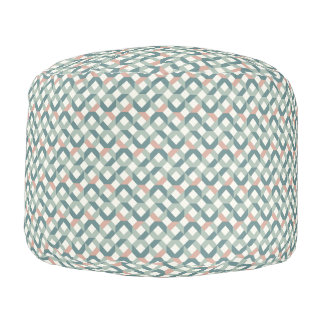 Modern Geometric Euro-Inspired Pouf