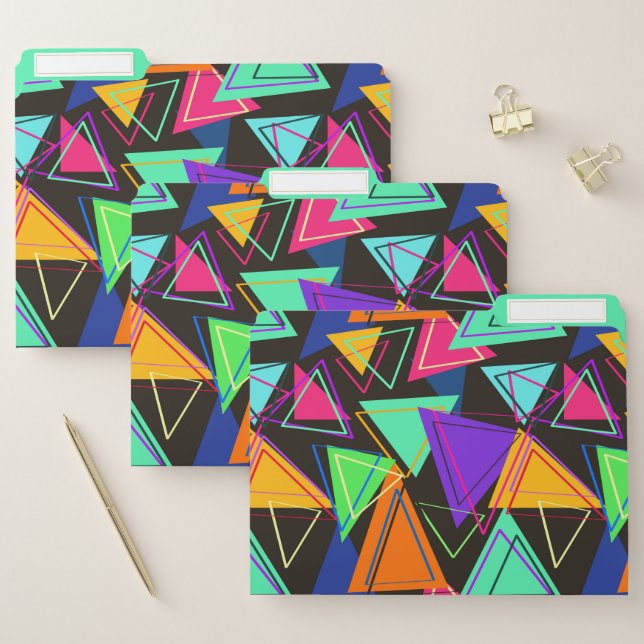 Modern Geometric File Folder (Set)