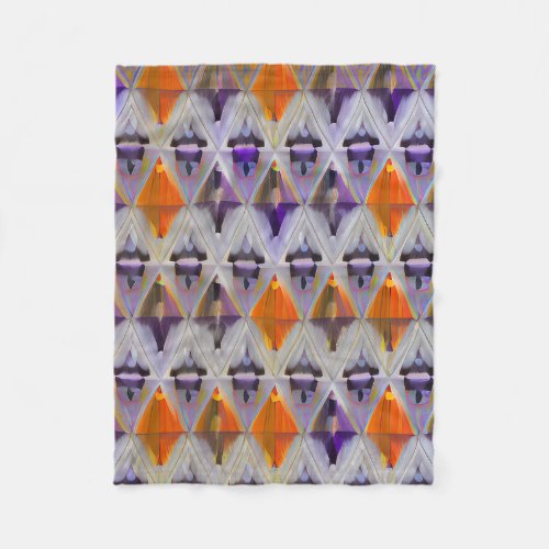 Modern Geometric Fleece Blanket