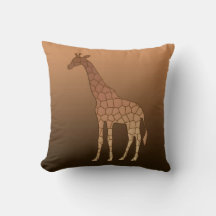 Modern Geometric Giraffe, Copper and Brown