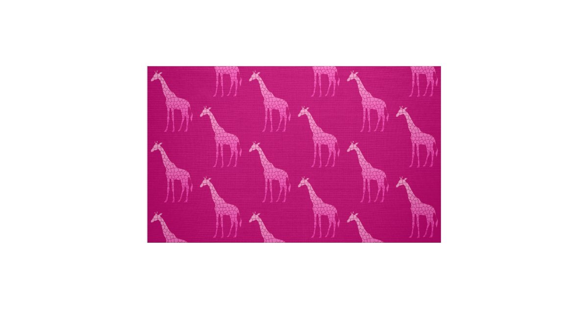 Modern Geometric Giraffe, Fuchsia and Light Pink T-Shirt, Zazzle