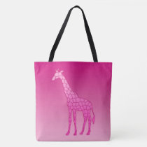 Modern Geometric Giraffe, Fuchsia and Light Pink T-Shirt, Zazzle