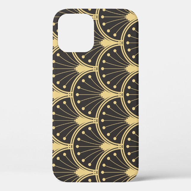 Modern Geometric Gold Lined Tiles Case-Mate iPhone Case (Back)