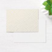 Modern Geometric Gold Squares Pattern on White Col (Desk)