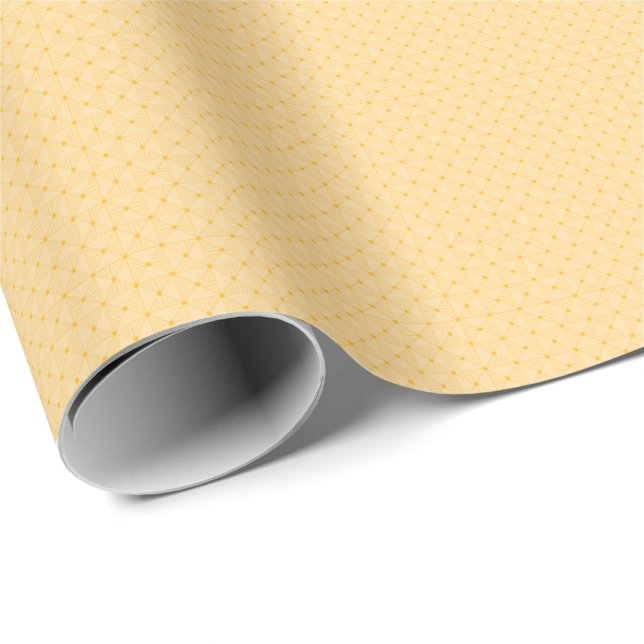 Modern Geometric Gold Wrapping Paper (Roll Corner)