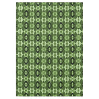 Modern geometric green pattern tablecloth