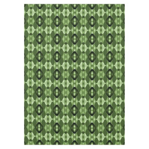 Modern geometric green pattern tablecloth