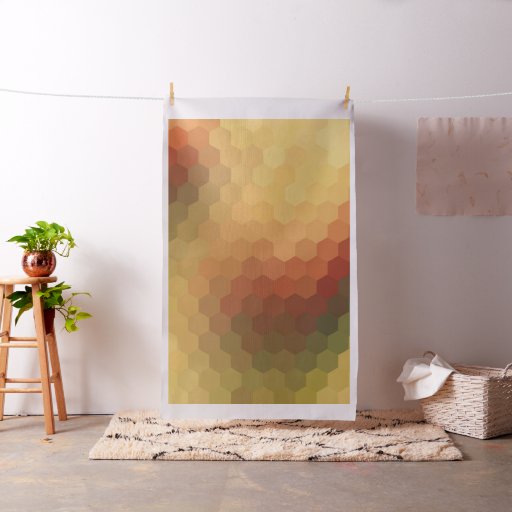 Modern Geometric Hexagon Pattern #3 Fabric