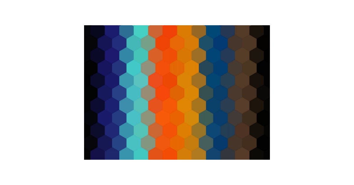 Modern Geometric Hexagon Pattern #9 Fabric | Zazzle.com