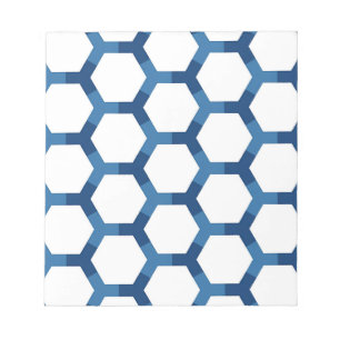 Modern Geometric Hexagon Pattern Notepad