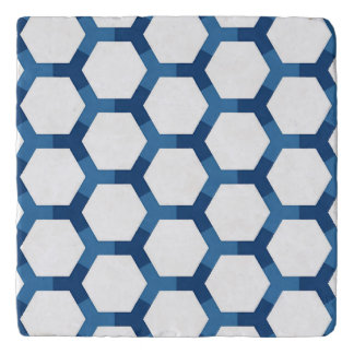 Modern Geometric Hexagon Pattern Trivet