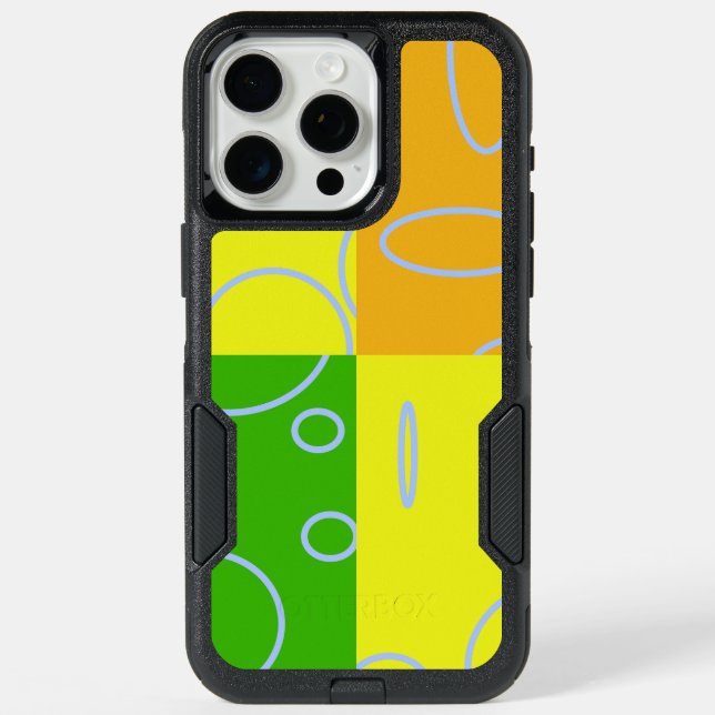 Modern Geometric iPhone 15 Pro Max Case (Back)