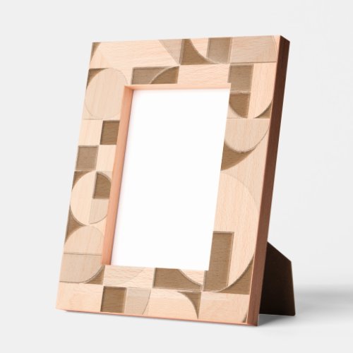 Modern Geometric Laser Etched Wood Picture Frame – Modern Geometric Laser Etched Wood Picture Frame –