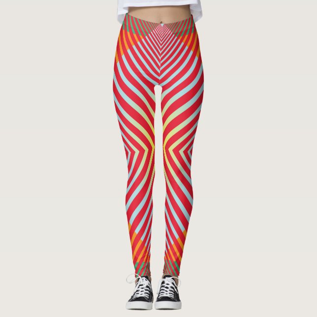 Modern Geometric Leggings (Front)
