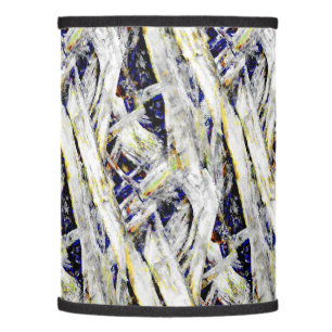 Modern Geometric Linear Abstract in Neutral Colors Lamp Shade