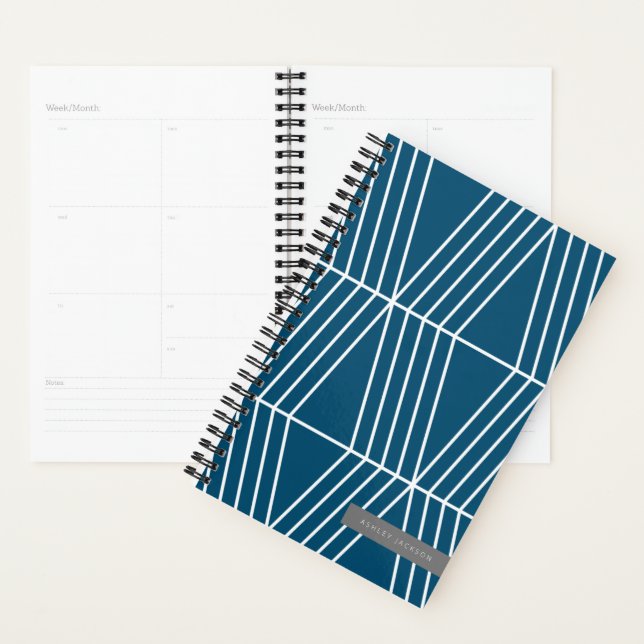 Modern Geometric Lines Planner (Display)