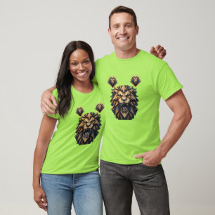 modern geometric lion design T-Shirt