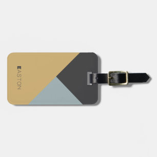 Modern Geometric Luggage Tag