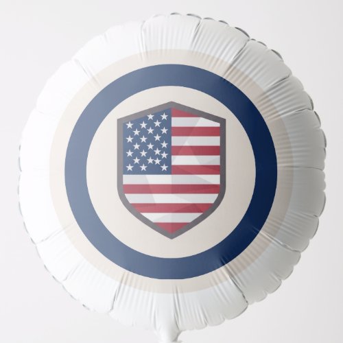 Modern Geometric Military Patriotic Proud Party Balloon