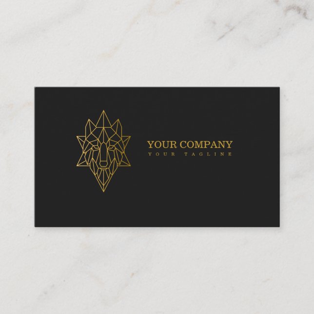 Modern geometric minimalist professional branding business card (Front)