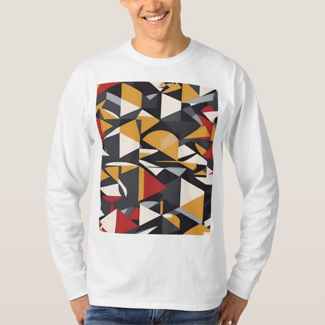 Modern Geometric Minimalist T-Shirt (Front)