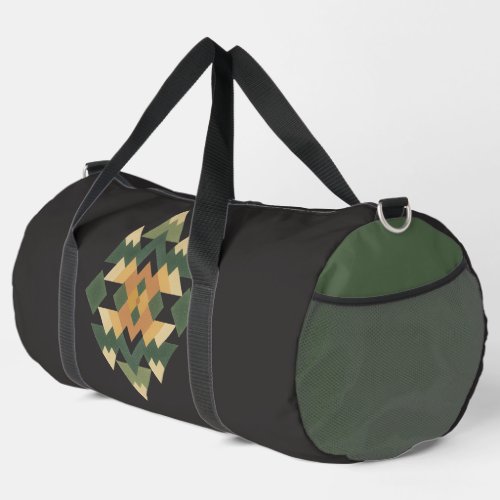 Modern Geometric Mountain Peaks Drawstring Bag