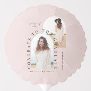 Modern geometric multi photo arch graduation ballo balloon